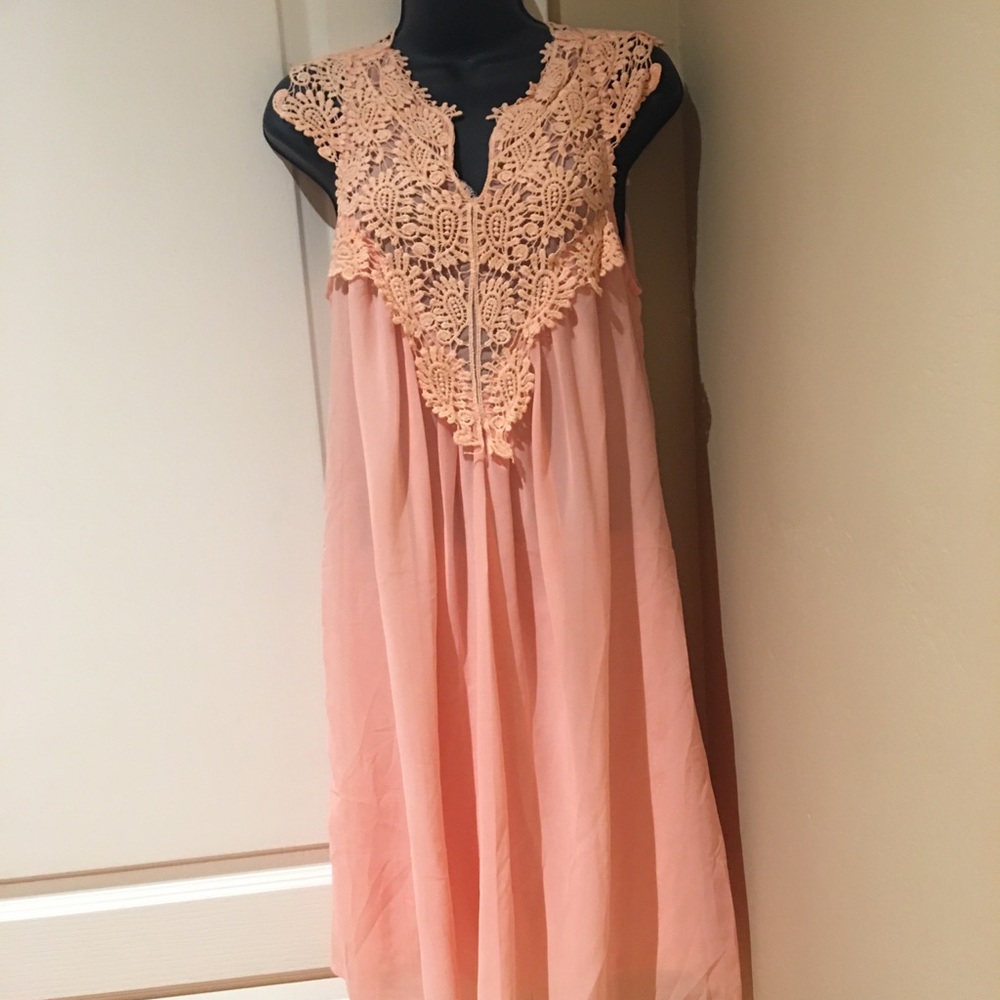 Shawlai dress chiffon lined with lace. NWOT Price is for 1 dress.